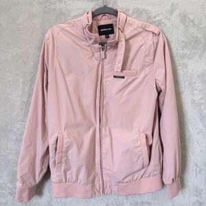Members Only Iconic Racer Jacket Blush Pink Men's Large bomber streetwear